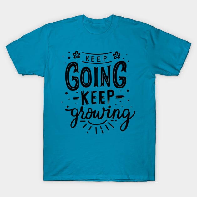 Keep Going black T-Shirt by infinitespacebunny